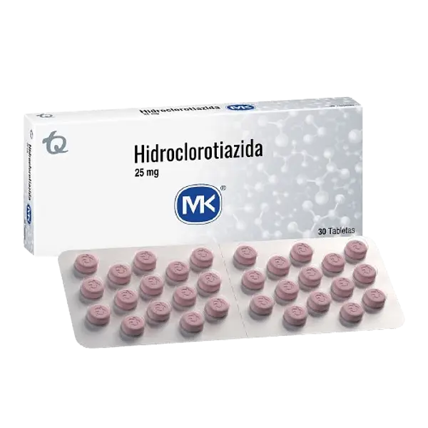 Hidroclorotiazida 25mg Tab X 30 Mk Tq