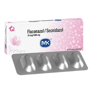 Fluconazol 75mg+Secnidazol 1g X 4 Caps Mk Tq