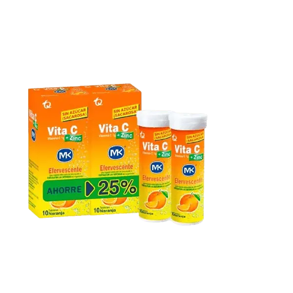 Duopack Vitac+Zincmk Efervecente Naranja Mk Tq