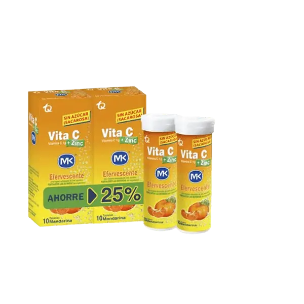 Duopack Vitac+Zinc Efervecente Mandarina Mk Tq