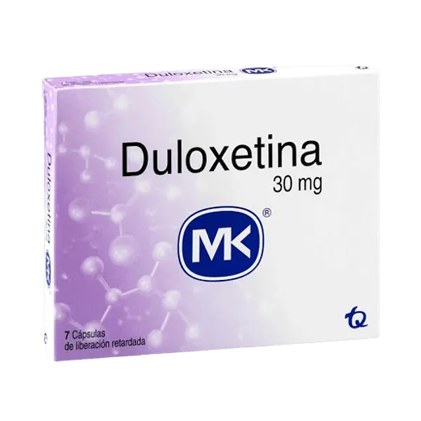 Duloxetina 30 Mg Caja X 7 Caps Mk Tq