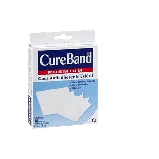 Cureband Gasa 7.5x7.5cm Sobre X2 Est Caja X 18 Tq