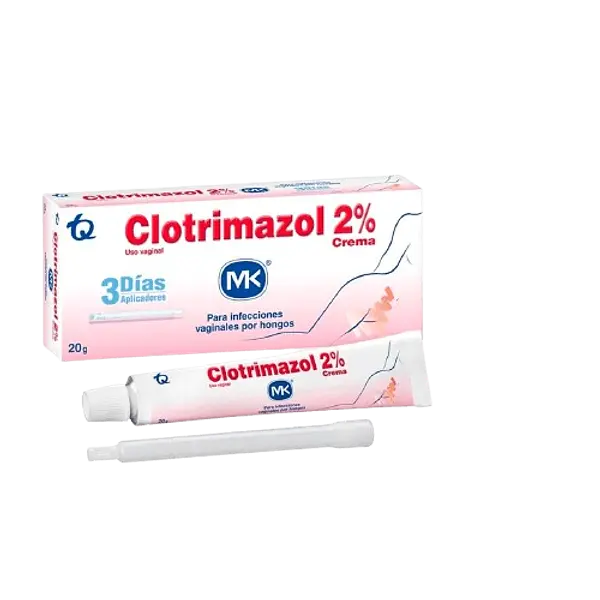 Clotrimazol 2% Crema Vaginal Tubo X 20 Gr Mk Tq