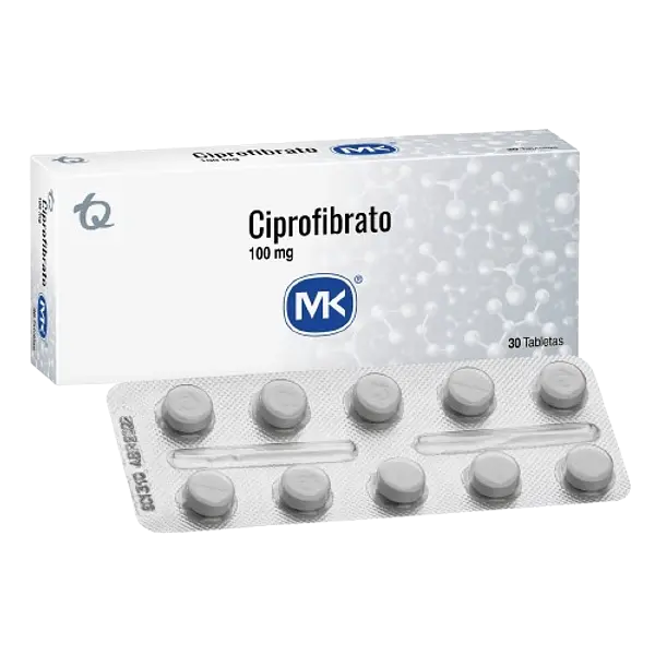 Ciprofibrato 100mg X 30 Tab Mk Tq