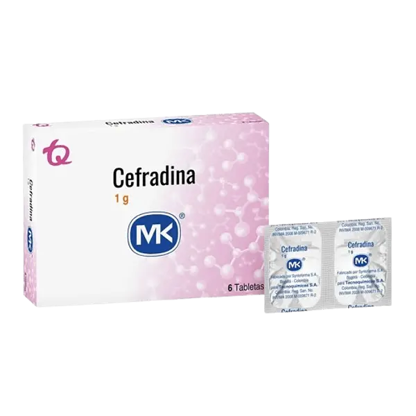 Cefradina 1g X 6 Tab Mk Tq