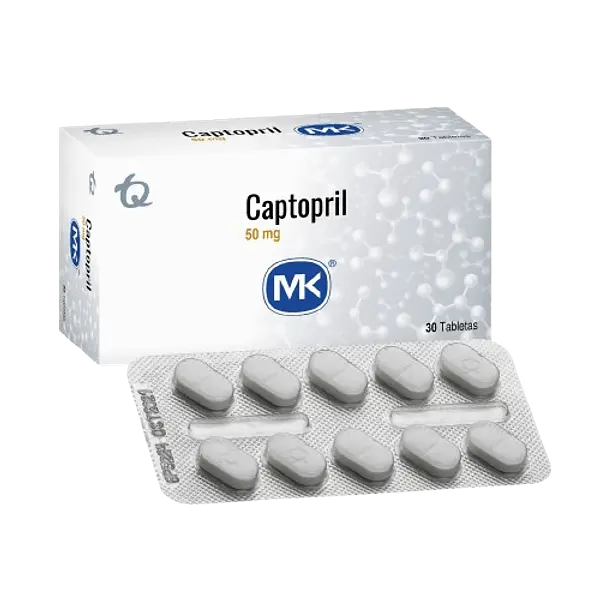 Captopril 50mg X 30 Tab Mk Tq
