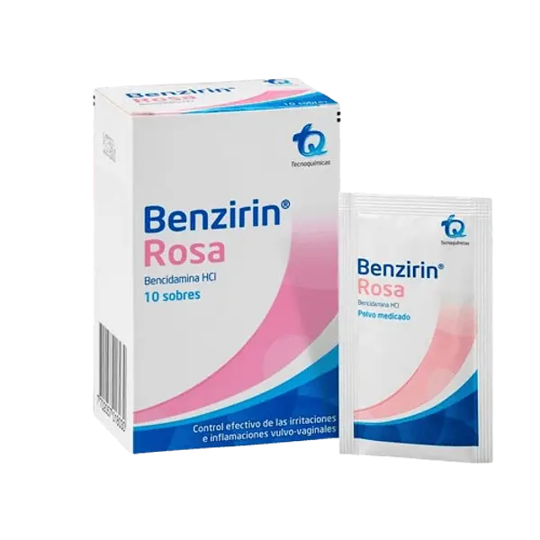 Benzirin Rosa Polvo Sobrs Caja X 10 Tq