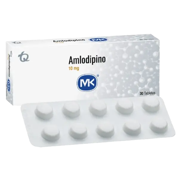 Amlodipino Mk 10mg X 30 Tab Tq