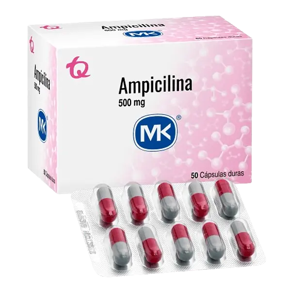 Ampicilina Mk 500mg X 50 Cap Tq