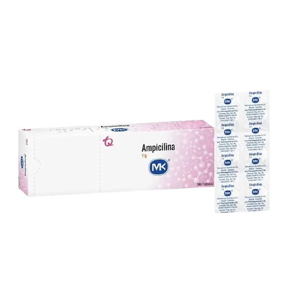 Ampicilina 1 Gr Tab Caja X 100 Mk Tq