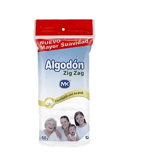 Algodon Zigzag Bolsa X 50 Gr Mk Tq