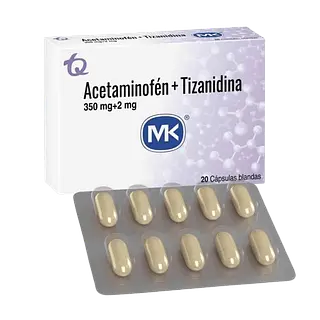 Acetam+Tizanidina 350mg+2mg X 20 Caps Mk Tq